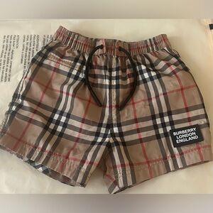 TODDLER BOY BURBERRY SWIM TRUCKS 12M